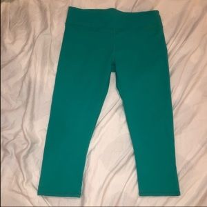 ⚡️FABLETICS Powerhold Bali Green Cropped Legging Small NWOT Blue Turquoise Yoga